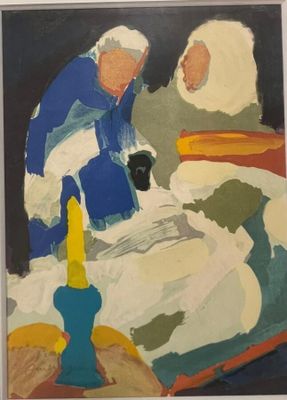 Pierre AMBROGIANI (1907-1985) "Personnages", lithographie en…