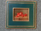 une photo représentant une photo de cerises dans un cadre
