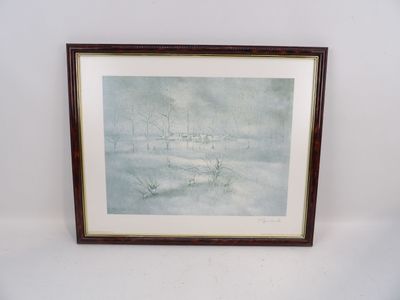 une photo d'une photo d'une photo d'un paysage enneigé