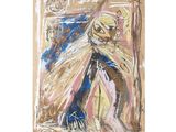 une image d'un tableau représentant une femme en robe blanche
