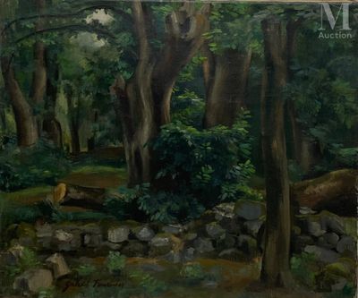 Gabriel FOURNIER (1893-1963) La forêt.