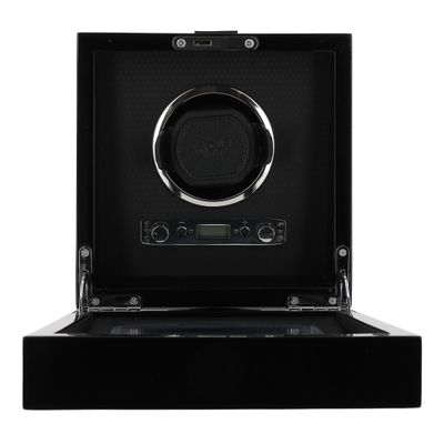 WOLF Ecrin rotatif Single Winder en laque noire.