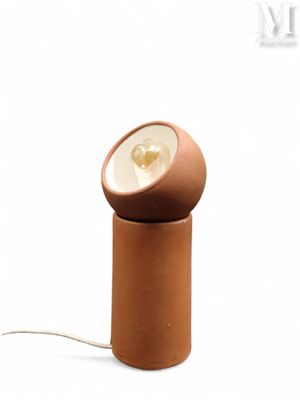 an image of a lamp that is on a table