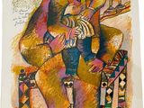 an image of a painting of a man sitting on a chair