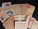 a lot of old books on the table