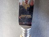 a light bulb that has a sticker on it