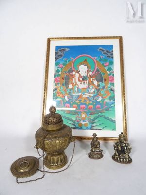 une image représentant un Bouddha accrochée au mur