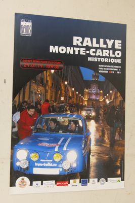 Affiche "Rallye Monte Carlo Historique" Edition de 2014.
