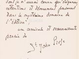 une photo en noir et blanc d'une lettre écrite à la main sur une feuille de papier