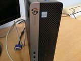 a desktop computer sitting on a desk with a mouse and keyboard