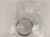 a close up of a plastic bag with a rubber ring in it
