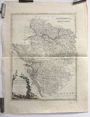 an old map of the country of south africa, with a map of the country in the middle