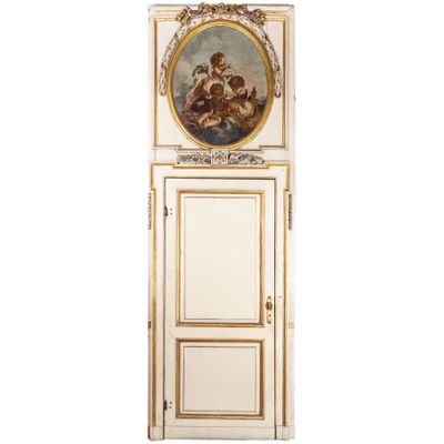 Deux Portes EN Bois LaquÉ ET DorÉ, DE Style NÉOclassique, DÉ…