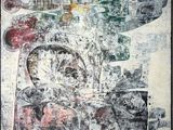 une image représentant un tableau accroché à un mur blanc, dans un cadre noir