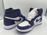 nike air jordan 1 mid court purple / white / black