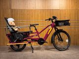 un ours en peluche assis sur une chaise à côté d'un vélo