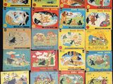 a lot of children ' s books that are on the table
