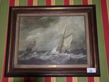 a picture of a painting hanging on a wall