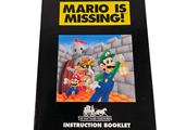 a book with a picture of mario is missing on it