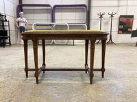 Banquette de piano ovale en hêtre mouluré et sculpté reposan… (photo 4)