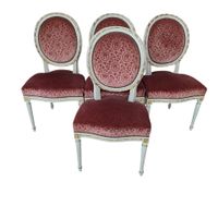 Table de salle à manger de style Louis XVI, avec une allonge… (photo 2)