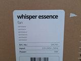 the back of a box with a label on it that says whisper essence