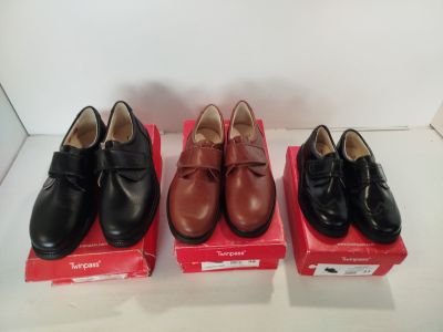 Lot de 3 - TWINPASS - Chaussures de ville à scratch - Taille…