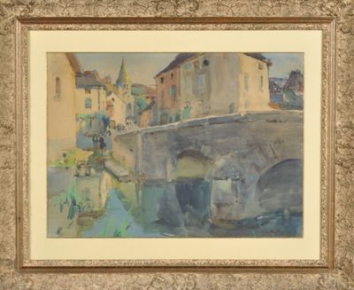Louis MONTAGNE (1879-1960) : Le vieux pont. - Photo 1