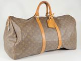 louis vuitton keepall bag monogram canvas and leather