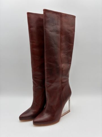 MAISON MARTIN MARGIELA pour H&M - Bottes en cuir marron taille 39...