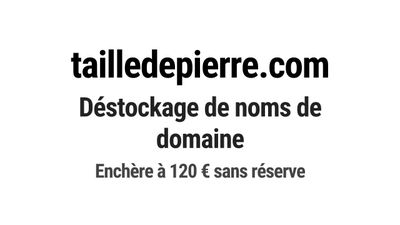 Nom de domaine tailledepierre.com.