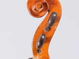 a close up of a violin ' s bow on a white background