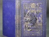 la couverture d'un livre bleu sur laquelle figure l'image d'un homme à cheval