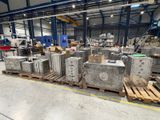 a large warehouse with a lot of boxes on pallets