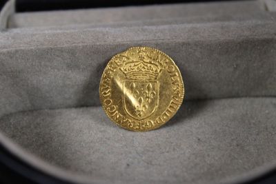 l'image d'une pièce d'or surmontée d'une couronne