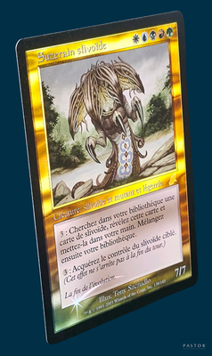 a card with a picture of a dragon on it