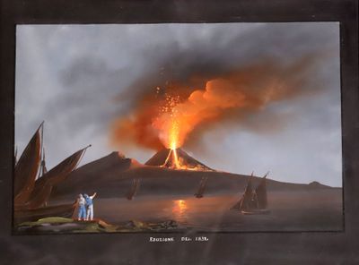 Camillo de VITO (XVIIIe-XIXe) Eruption du Vésuve ; 1832