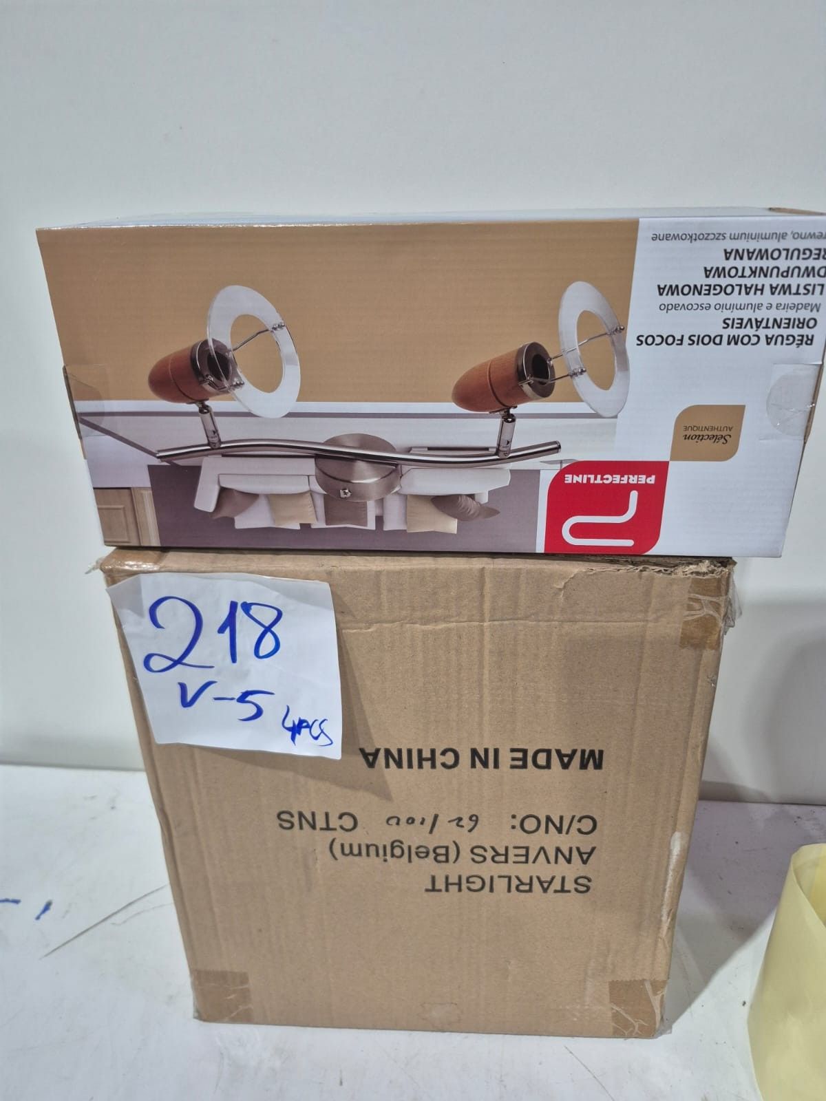 Lot de 4 rampes d'éclairage à 2 spots orientables PERFECTLIN…