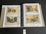 a book with pictures of people and buildings on it