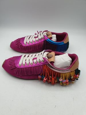 KURT GEIGER LONDON - Baskets Islington Beaded Tassel - Daim …