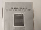 a black and white picture of a small air conditioner