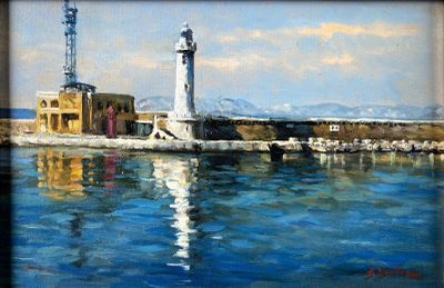 José BELTRAN (né en 1952). " Le phare Sainte-Marie à Marseil…