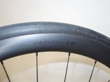 a close up of a tire on a bicycle tire