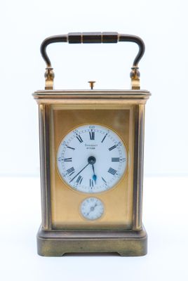 BREGUET Pendulette d officier en laiton mouvement squel