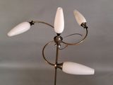 a lamp that is on top of a table