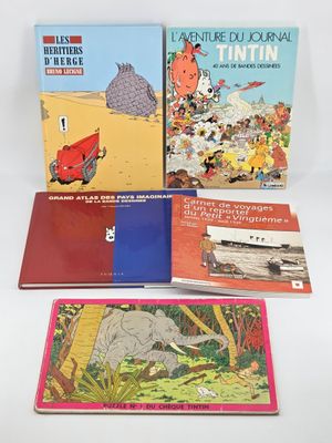 trois livres pour enfants sur fond blanc, dont une illustration représentant un éléphant et un train