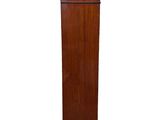 an image of a tall wooden cabinet with a clock on top of it