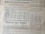 an old french newspaper with a picture of a soldier on the front page