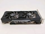 a close up of a video card on a white surface