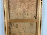 an old picture of a wooden box with a label on it